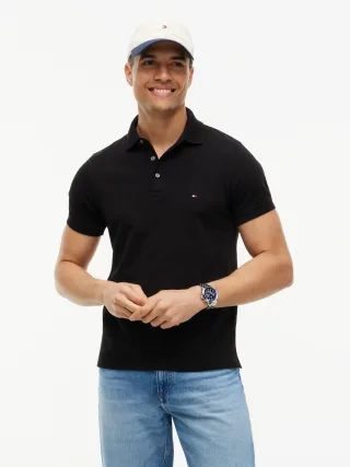 CORE 1985 SLIM POLO Black - Gr. - XXL