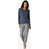 Schiesser Pyjama Casual Essentials (2 tlg) schlafanzug schlafmode bequem