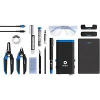 Fixhub Power Series Löt-Werkzeugset, Lötkolben schwarz/blau, 100 Watt, USB-C, Powerstation