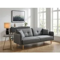 Home affaire Schlafsofa SORENITY, 196 cm, 3-Sitzer, verstellbare Rückenlehne, Klappmechanismus, feiner Webstoff, natürliche Farben