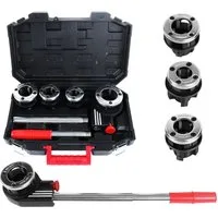 CCLIFE Gewindeformer CCLIFE Rohrgewindeschneider Set 7tlg mit Ratsche 1 2 bis 1 1 4 Zoll, 7-tlg.