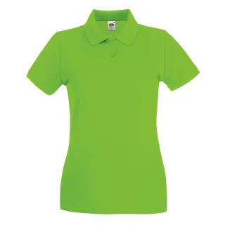 Fruit Of The Loom Damen Lady-Fit Premium Kurzarm-Poloshirt (Limette)