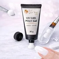 Sun Garden Nails UV-Gel UV Poly Gel - Weiss 30 g, 1-tlg., Extreme Dickviskoses Gel