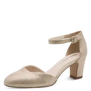 Tamaris - Da.-Pumps light gold structure - Gr. - 37