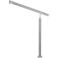 V2Aox Treppengeländer Edelstahl Treppengeländer Handlauf Geländer Aufmontage 80 - 200 cm, 100 cm Länge