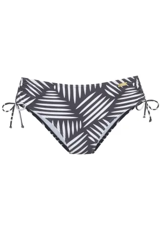 LASCANA - LASCANA Bikinihose mit Raffung anthracite-c - Gr. - 42