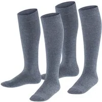 Esprit Kniestrümpfe Foot Logo (2 Paar) geripptes Bündchen, unifarben