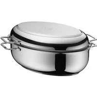Silit Bräter Schmortopf mit Deckel 8,5l, backofengeeignet, induktionsgeeignet, Cromargan® Edelstahl Rostfrei 18/10, Deckel als induktionsgeeignete Pfanne nutzbar, für alle Herdarten
