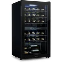 Klarstein Weinkühlschrank Shiraz 29 Duo Weinkühlschrank 2 Zonen 29 Flaschen 80L 5-22°C Touch, für 29 Standardflaschen á 0,75l,2 Zonen Wein Flaschenkühlschrank Weintemperierschrank Weinschrank