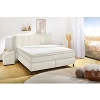 Jockenhöfer Gruppe Boxspringbett Isabella, in 160x200cm oder 180x200 cm, Härtegrade wählbar, inkl. 7-Zonen-TTFK-Matratze und Kaltschaumtopper