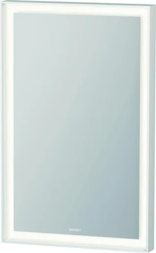 Duravit L-Cube Spiegel Weiß Aluminium Matt 450x67x700 mm - LC7379018180000 LC7379018180000