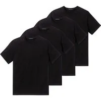 Schiesser Unterhemd 4er Pack American (Spar-Set, 4-St) Unterhemd / Shirt Kurzarm - Baumwolle