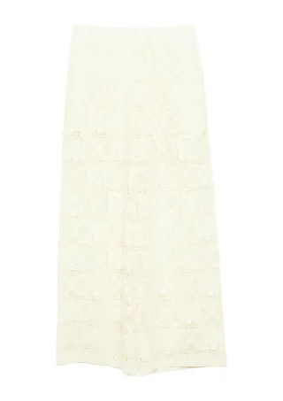 s.Oliver Red Label - Hose mit Lochmuster beige - Gr. - 46