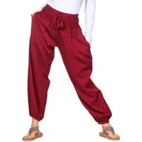 KUNST UND MAGIE Haremshose Kunst&Magie Damen Pluder-/Haremshose Sommerhose Hippie Wellness Yoga