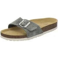 AFS-Schuhe 211266 Sommer Pantolette für Damen mit Fußbett, bequeme Sandalen aus Leder