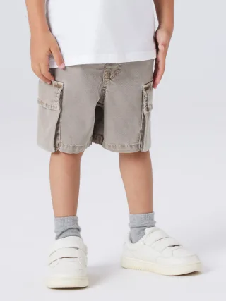 Name It Shorts "NMMBEN B CARGO MK SHORTS 7805-PO NOOS" Materialmix, Stretch, Baggy Fit, Cargotaschen, leichter Used Look