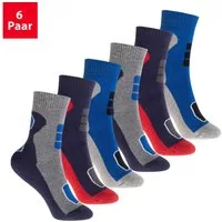 Footstar Thermosocken Bunte Kinder Outdoor Socken (6 Paar) Thermo Wintersocken