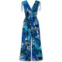 ITALY VIBES Jumpsuit - Overall mit V-Ausschnitt - Damen Overall mit All-Over-Print