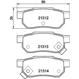 Hella Bremsbel?ge hinten Honda MG Rover