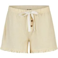 By Louise Pyjamahose Lace Luxury (1-tlg., 1-teilig) Damen Schlafhose Pyjamahose Shorts kurz Baumwolle