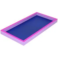 Giftcompany Dekotablett Neo Tablett rechteckig dunkelblau/neon lila/lila 30cm