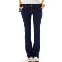 be styled Bootcut-Jeans Hüftjeans Bootcut Jeanshose Stretchjeans - Damen -j18g mit Stretch-Anteil