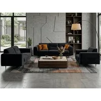 Beautysofa Polstergarnitur im modernen Stil auf hohen Metallbeinen VENEZIA, (Sessel + 2-Sitzer Sofa + 3-Sitzer Sofa im modernes Design), mit Metallbeine, Couchgarnituren aus Velours oder Chenille