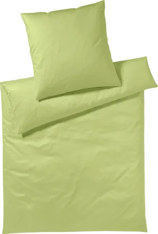 Yes for Bed Bettwäsche "Pure & Simple Uni in Gr. 135x200, 155x220 oder 200x200 cm" 2 Stk. Bettwäsche aus Baumwolle, zeitlose Bettwäsche mit seidigem Glanz