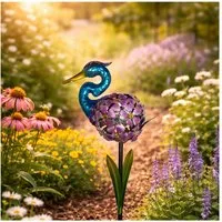 HTI-Living LED Solarleuchte Solarlampe Reiher Soley, Gartenstecker