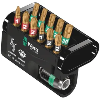 Wera Bit-Check 12 Diamond 1, 12-teilig - 05057421001