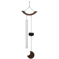 Meinl Sonic Energy Windspiel Moon Meditation Chime (1 Klangstab), Silbernes Aluminium