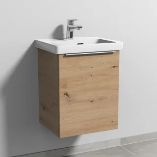 Sanipa 3way Waschtischunterbau zu Villeroy & Boch Subway 3.0 Waschtisch mit 1 Tür, Eiche Natural-Tou UM84385