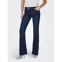 ONLY Bootcut-Jeans ONLPAOLA HW FLARED BJ143 JNS DNM mit doppeltem Knopfverschluss