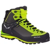 Salewa Crow GTX (Berg-Trekking, Veloursleder, wasserdicht) schwarz/lime Wanderschuh
