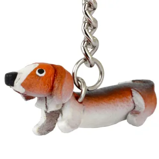 Mini Dackel Schl?sselanh?nger aus Leder