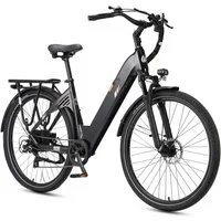 Vankel E-Bike Cityrad 28 Zoll E-Bike 250W 52Nm 120km Reichweite Elektrofahrrad 648Wh Akku, 7 Gang, Heckmotor, 648 Wh