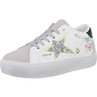 Ital-Design Damen Low-Top Freizeit Sneaker (88519590) Flach Sneakers Low in Weiß