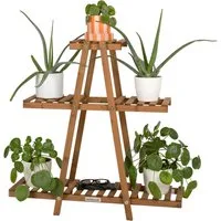 needs&wants® Blumenständer Pflanzenständer Blumentreppe Pflanzenregal Blumenregal Pflanzentreppe, Outdoor Indoor Balkon draußen Blumenleiter Pflanzleiter Pflanztreppe