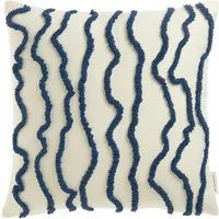TOM TAILOR HOME Dekokissen Wavy, bestickt, mit hohem Baumwollanteil