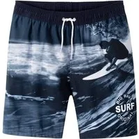 bonprix Badeshorts mit elastischem Bündchen und Kordelzug, aus leichtem Polyester