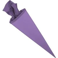 itenga Schultüte itenga Bastelschultüte 70cm mit Filzverschluss LILA / FLIEDER