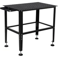 GarveeMore Schweißtisch Stahlschweißtisch 36x24 Zoll 1200lbs Lastkapazität Arbeitsbank Tisch