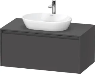 Duravit Ketho.2 Konsolenwaschtischunterbau wandhängend Graphit Matt 1000x550x459 mm - K2488604949000 K24886049490000