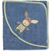 Sterntaler® Badetücher Kapuzenbadetuch 100x100 cm ESEL Emmilius, Frottee (1-St), Kapuzen-Badetuch aus Frottee mit Esel Emmilius Stickmotiv, 100x100 cm