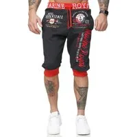L.gonline Sweatshorts Herren Shorts, Kurze Hose, Sweatshorts, Bermuda, Marine 3646 (Shorts, Bermudas, Caprihose, 1-tlg) aus reiner Baumwolle