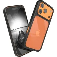 EAZY CASE Handyhülle Bumper Case für Apple iPhone 17 Pro 6,3 Zoll, Hülle Durchsichtig kratzfest Back Cover mit Displayschutz Schwarz