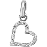 Firetti Kettenanhänger Schmuck Geschenk Silber 925 Halsschmuck Anhänger Herz "LIEBE", mit Zirkonia (synth)
