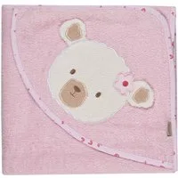 Sterntaler® Badetuch Motiv-Kapuzenbadetuch BÄR Betty, Frottee (1-St), Kapuzenbadetuch 100x100cm, aus weichemFrottee, mit süßer Applikation