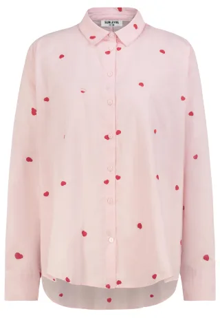 Authentic Style - RE9CIGxhbmdhcm0gQmx1c2UgQWxsb3ZlciBQcmludA== iced rose-spicy red - Gr. - M