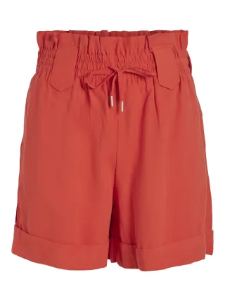 VILA - VIRUBY HW DETAIL SHORTS valiant poppy - Gr. - 36